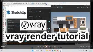 Sketchup vray render setting tutorial in tamil|Vray render setting in tamil