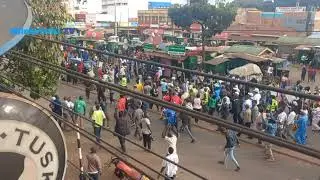 KIMEUMANA!CHAOS in Nyeri!See how Goons Stormed Nyeri Town in Broad Daylight, Residents Flee in Panic