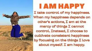 I AM HAPPY | Black Women Affirmations.| become #freeasf