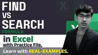 What is FIND & SEARCH Formula in Excel? - Beginner to Advanced!