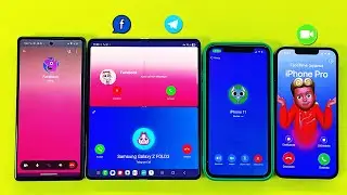 FaceTime + Telegram + Facebook Incoming Outgoing Call Samsung Z Fold, Pixel 6, iPhone 11 & 13 Pro