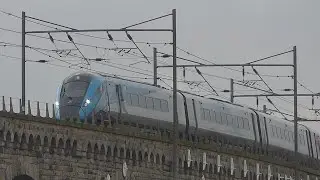 TransPennine Express Class 802 crosses the Royal Border Bridge (9/10/23)