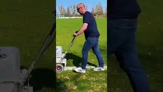Es geht wieder los mit dem Rasen #platzwart #greenkeeping #fu&szlig;ballverein #spassbeiderarbeit