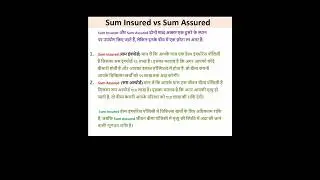Sum Insured vs Sum Assured | meaning of sum insured | meaning of sum assured #spokenenglish