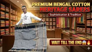 Premium Bengal Heritage Cotton Sarees 2026 ✨ | Authentic Tant & Jamdani #SareeLove #kolkatasaree