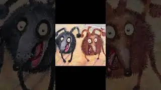 Как вам мамины художества? 🤣🤣🤣 #картина #picture #dog #drawing