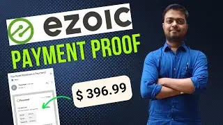 Ezoic payment proof and earning report with proper bank statement