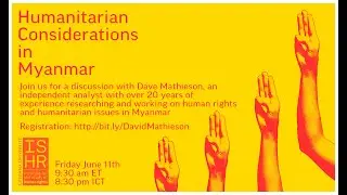 Humanitarian Considerations in Myanmar
