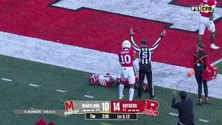 Kaleb Webb's LEAPING TD-GRAB vs. Rutgers | Maryland Football
