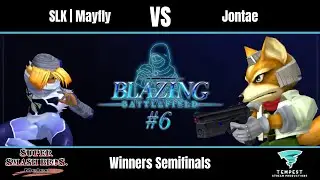SLK | Mayfly (Sheik) vs Jontae (Fox) - Melee Winners Semifinals - Blazing Battlefield #6