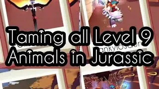 Taming all Level Nine Animals in Jurassic | Rodeo Stampede