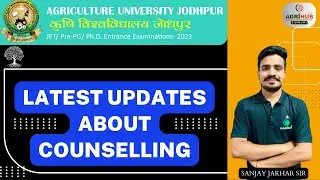 JET 2023 Counselling  Information. JET Pre-PG/Ph.D. 2023 काउंसलिंग । ऑप्शन फॉर्म latest updates