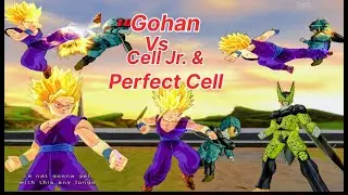 Gohan Vs Cell Jr. & Perfect Cell 🔥| DBZ Bukodai Tenkaichi 3 | Android/ Cell Saga 