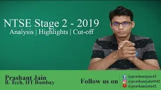 NTSE Stage 2 - 2019 | Analysis | Highlights | Cutoff | Prashant Jain a.k.a PSY Sir
