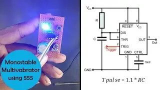Monostable Multivibrator using 555 timer | SdevElectronics