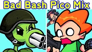 FNF Vs Plants Vs. Rappers Vs Pico Mix Playable Bad Bash (FNF MOD) (Plants Vs Zombies/ PVZ)
