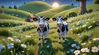 The Cow Who Loved the Moon 🐮🌝 | Fun Kids Song | Nursery Rhymes and Educational Songs