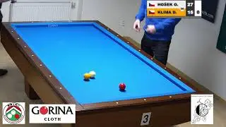 Czech league | 3-cushion | D2 | 4th round | Ondřej Hošek v David Klíma