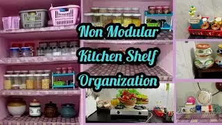 Open Shelf Organization in Tamil | Non Modular Kitchen Self Organization