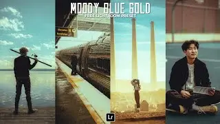 Moody Blue Gold Preset | Lightroom Mobile Preset Free DNG | lightroom preset | moody preset