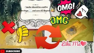 Beautiful envelope made by shadi ka card and save rupees 10. 😍😍