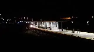 Nightime Train Arrival #amtrak #train #trains #explore #raleigh 