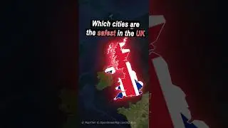Which cities are the safest in the uk #map #uk #city #safety #geography