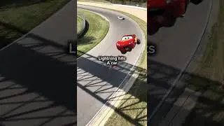 Lightning hits a car #viral #subscribe #fyp