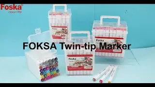 Foska Double Tipped Markers MK5001 MK5002 MK5003 MK5004