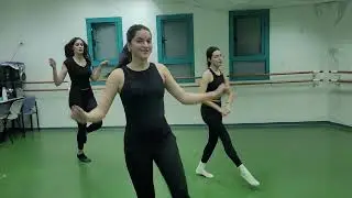 Gypsy dance.Training. School of dance 