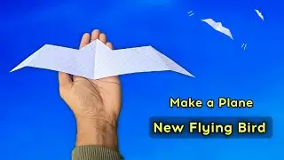 make a new bird plane (flying) , how to flying new bird plane, origami paper bird plane, best plane