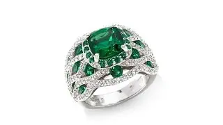 Jean Dousset Absolute Simulated Emerald Ring