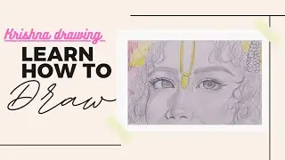 Shree Krishna Eyes Drawing 😍|| Krishna Pencil Sketch ✨|| Easy Tutorial .