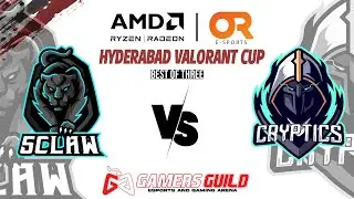 AMD x OR Hyderabad Valorant Cup | 5Claw VS Cryptics | BO3 | GamersGuild