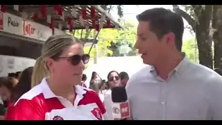 Manifestación frente al Colegio Internacional