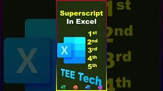 How to make superscript in Excel 🤫🤔 #excel #exceltips #data #exceltutorial #exceltricks #shorts