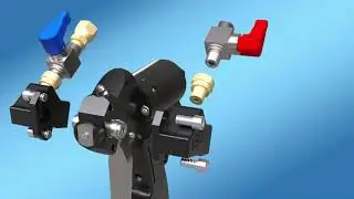 3D View of the Probler P2 Spray Gun Parts