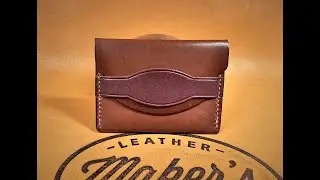 Making a simple Card Envelope wallet of leather