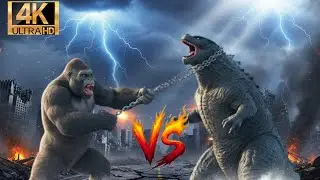 KING KONG vs TITAN Godzilla  &ndash; Epic Jungle Battle | 4K Short Film #ai #kingkong 
