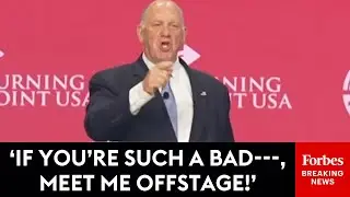 BREAKING NEWS: Tom Homan Issues Savage Dare To Heckler Interrupting Him: 'He Ain't Got The Balls!'
