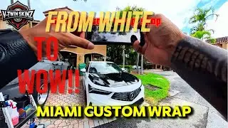 2024 Acura Integra Wrap &ndash; From White to Wow! (Miami Custom Vehicle Wrap)