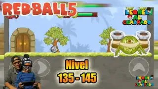 Bolita Roja 5 | Red Ball 5 | Nivel 135 - 145 | Juegos Para Niños