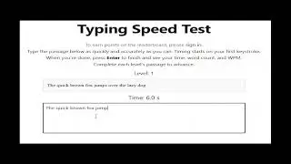 Type Speed Test &ndash; Free WPM Typing Game & Accuracy Challenge