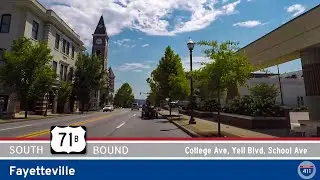 U.S. Highway 71B South in Fayetteville - Arkansas |  Drive America's Highways 🚙