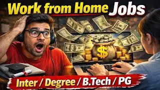 Work From Home Jobs 😱 | Inter / Degree / B.Tech / PG | No Experience Jobs