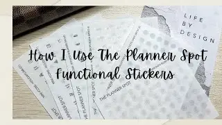 How I Use The Planner Spot Functional Stickers