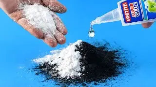 Смешайте графит и пищевую соду! Большинство людей никогда не догадаются, что получилось 😱