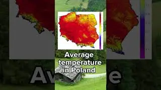 Average temperature in Poland