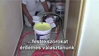 Szobafestő Attila: Festekszórók hasznalata