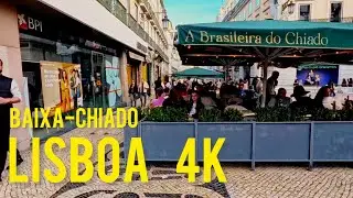 ☀️ Walking Tour in Lisbon | From Baixa Chiado to Rossio Square 🇵🇹✨